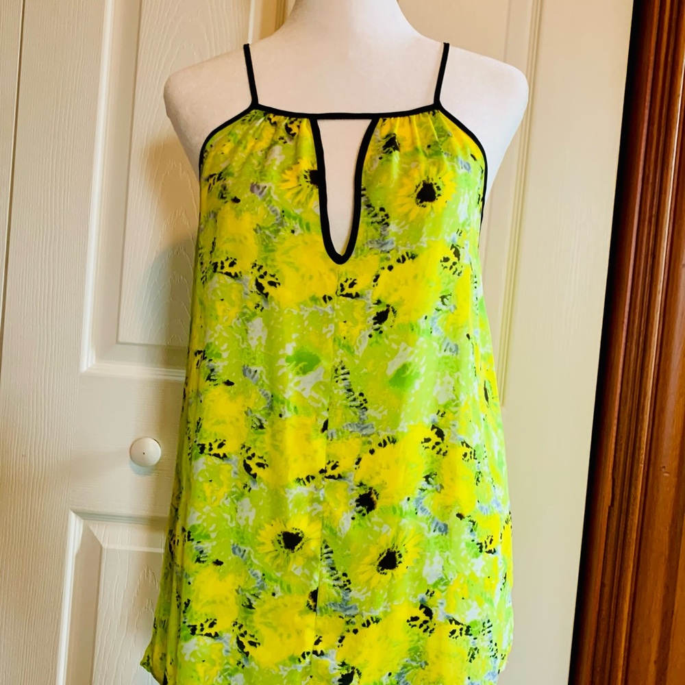 BB Dakota Yellow and Green Camisole